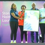 Standard Chartered Head of Corporate Affairs, Brand and Marketing, Kenya and Africa, Joyce Kibe, Deputy Director Sports, Ministry of Sports, Caroline Kariuki, Chairperson of the Standard Chartered Nairobi Marathon Local Organizing Committee, David Mwindi and Advisor Sports, Ministry of Sports, Kevin Kiarie during the launch of the 22 edition of the Standard Chartered Nairobi Marathon to be held on 26th October 2025.