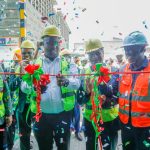 From Left: Atharva Tembhekar, Director, Lean Energy Solutions; Alex Wachira, Principal Secretary, State Department for Energy; Dinesh Tembhekar, Founder and Managing Director, Lean Energy Solutions; and Eng. Fredrick Kinge, Plant Manager, Unga Farm Care (EA) Ltd, during the commissioning of a biomass boiler at Unga Farm Care’s manufacturing facility.