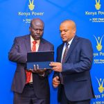 Kenya Power’s Managing Director & CEO, Dr. (Eng.) Joseph Siror and Stephen Vikiru,General Manager, Finance at Kenya Power during the relese of Half Year Results 2025