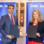 Sarit S. Raja-Shah, Group Executive Director of I&M Bank, and Marie Ottosson, Head of Development Cooperation for Kenya at the Swedish International Development Cooperation Agency (SIDA), lead the I&M Bank & SIDA green financing deal signing at 1 Park, Nairobi formalizing a strategic partnership focused on sustainable development, climate-conscious investment, and long-term economic impact.