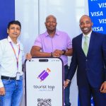 From Left, Kamal Budhabhatti, Group Chief Executive Officer (CEO) of Craft Silicon, Peter Brooks, Director, CyberSource Solution for Visa in East Africa and Chad Pollock, GM and Vice President, Visa East Africa