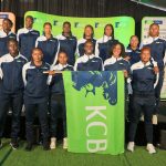 Traveling KCB Women’s Volleyball Team during the official flag-off ceremony for the
team as they depart for Egypt for the 2026 African Club Championship at Kencom,
Nairobi, on April 10, 2026.