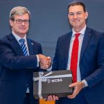 (L - R) NCBA Bank Kenya Managing Director - James Gossip and Mr. Filipo Amato, Head of the Trade Section European Union (EU) Delegation to Kenya during the NCBA Trade Commissioners' Power Talks.