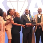 Deputy Chief of Staff Amos Gathecha presents the Public Service Organisation of the Year award to the KenGen team at the Kenya Quality Awards 2026 in Nairobi on September 18, 2026.